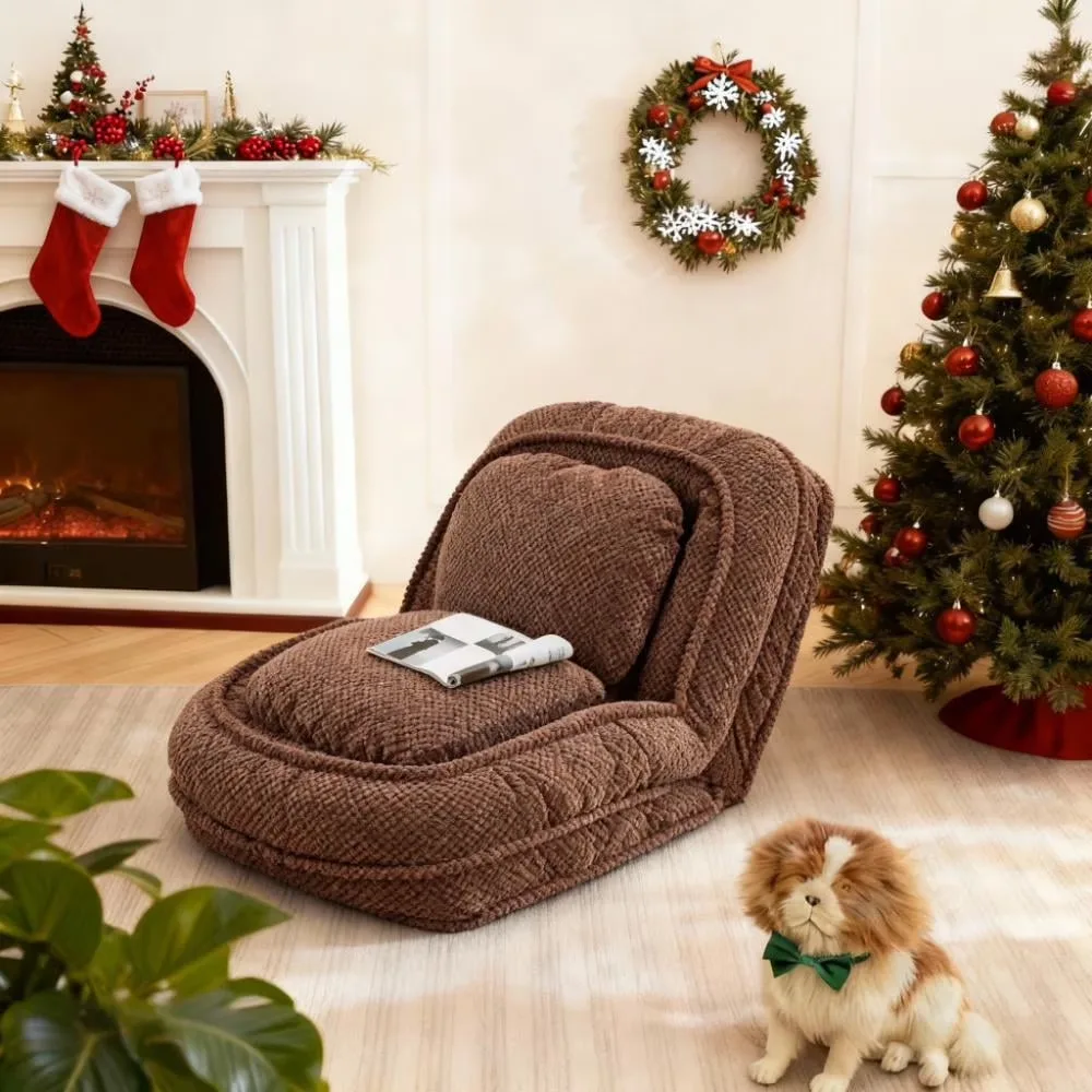 Dog Bed adjustable folding beige