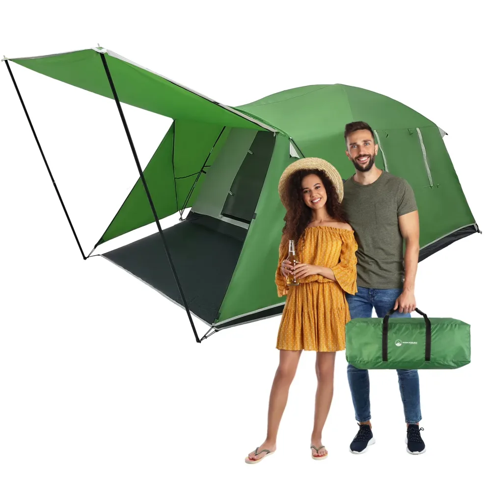 Camping Tent 4 person green