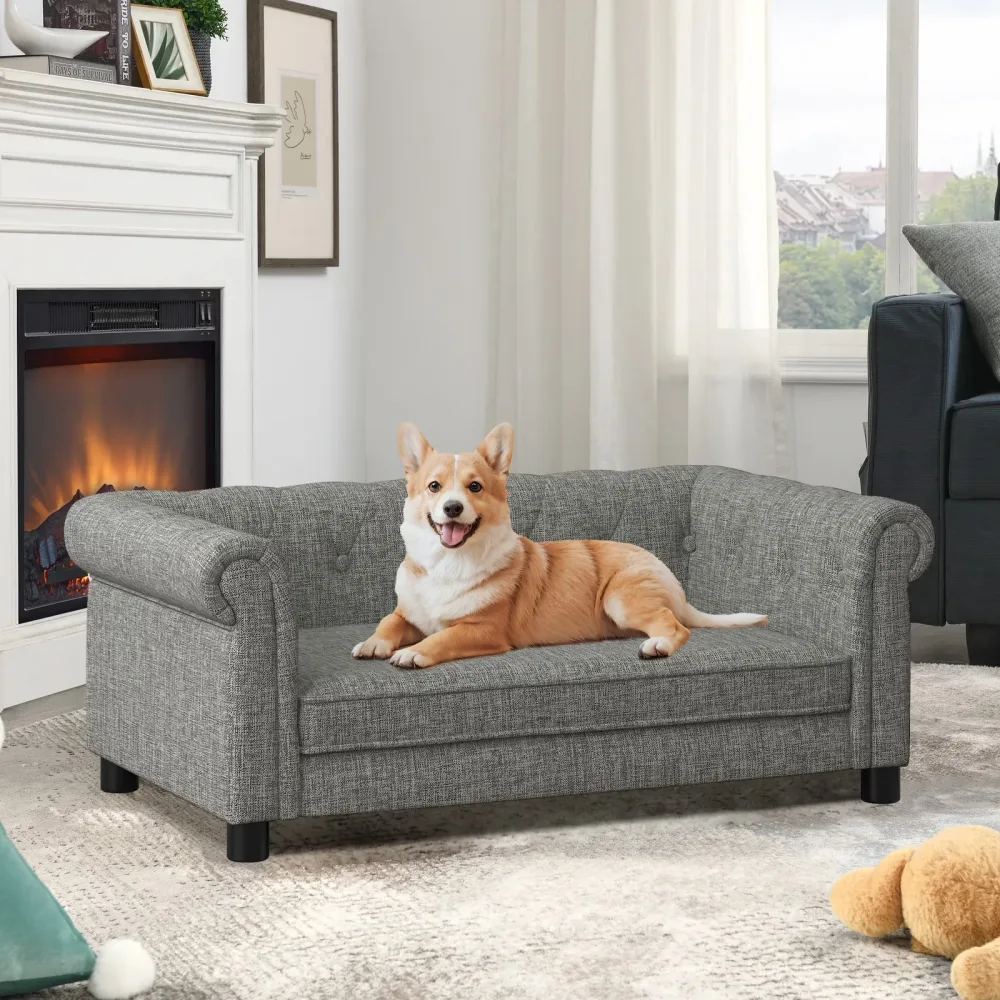 Sofa Bed grey 40" 23"