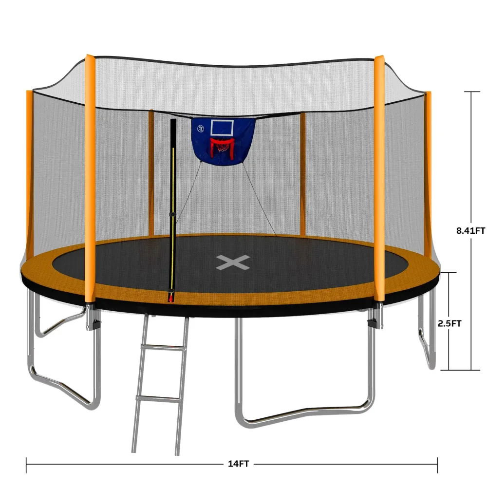 Hoop Soccer 14ft 14' adjustable