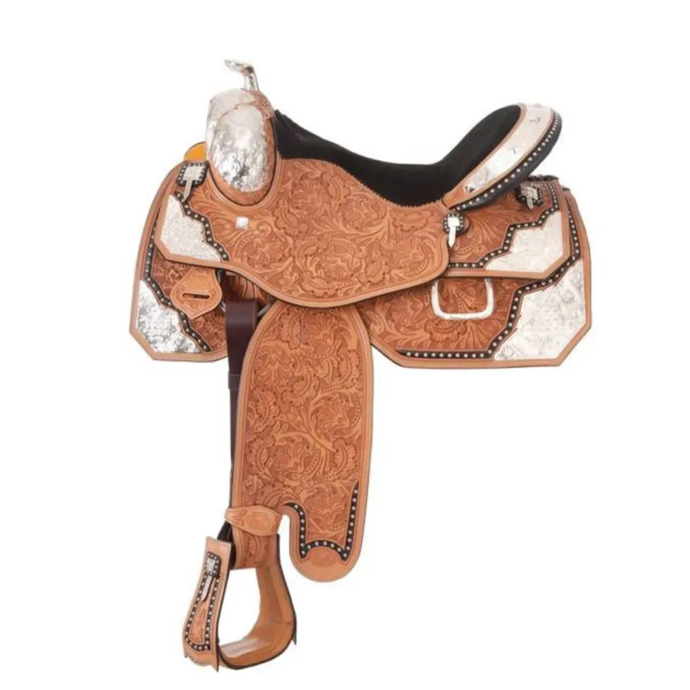 Saddle 16" silver 17"
