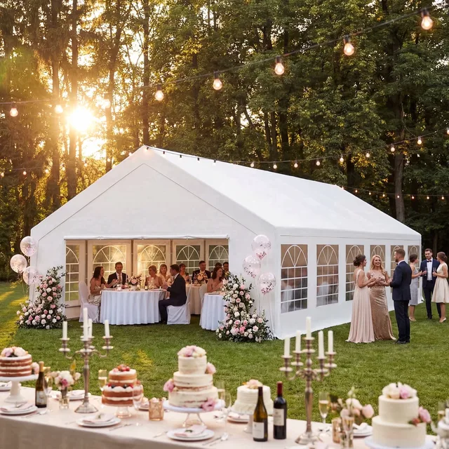 Party Tent waterproof 11.80 ft adjustable