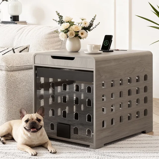 Dog Crate 45lb gray 20"