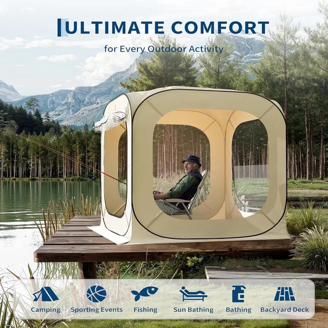 Screen Tent 2-4 people portable windproof