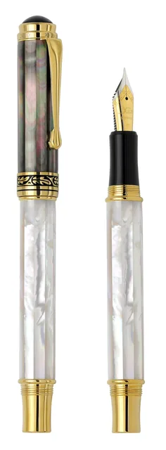 Fountain Pen white black 0.35 mm