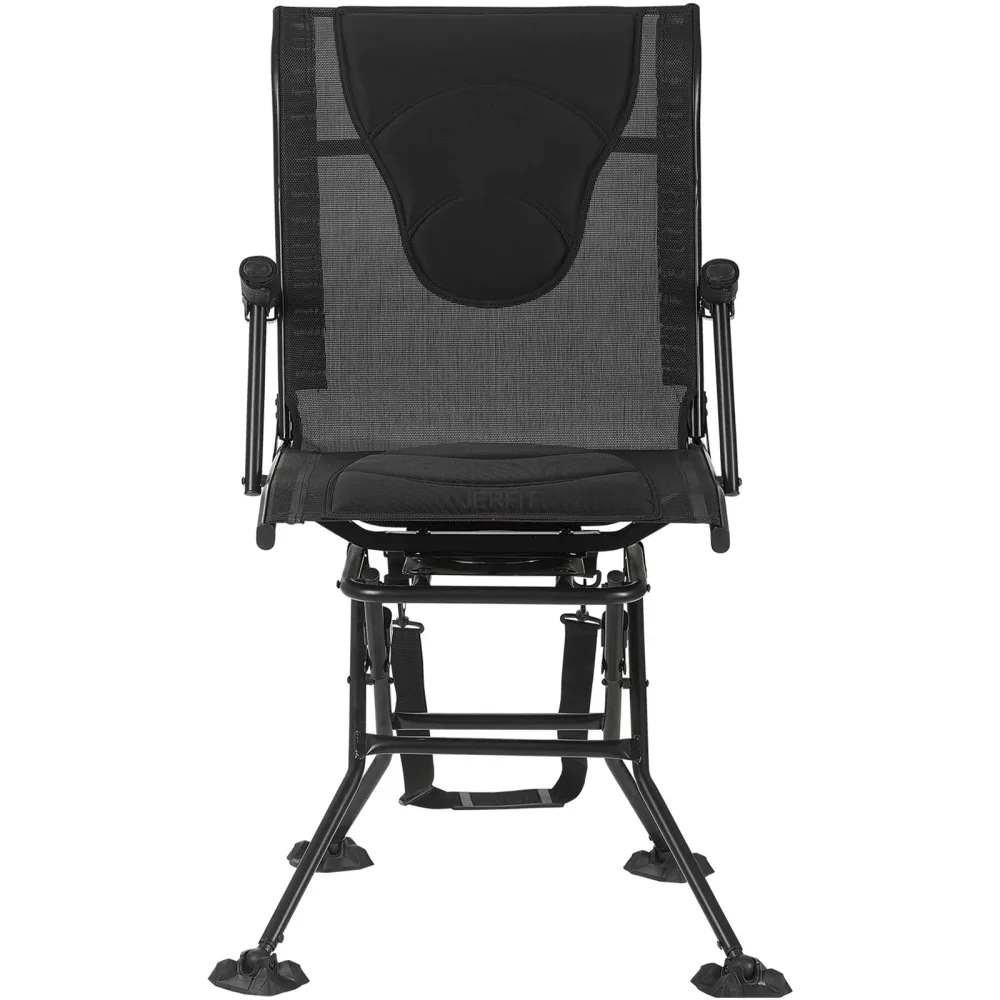 Hunting Chair foldable black 39.2 in