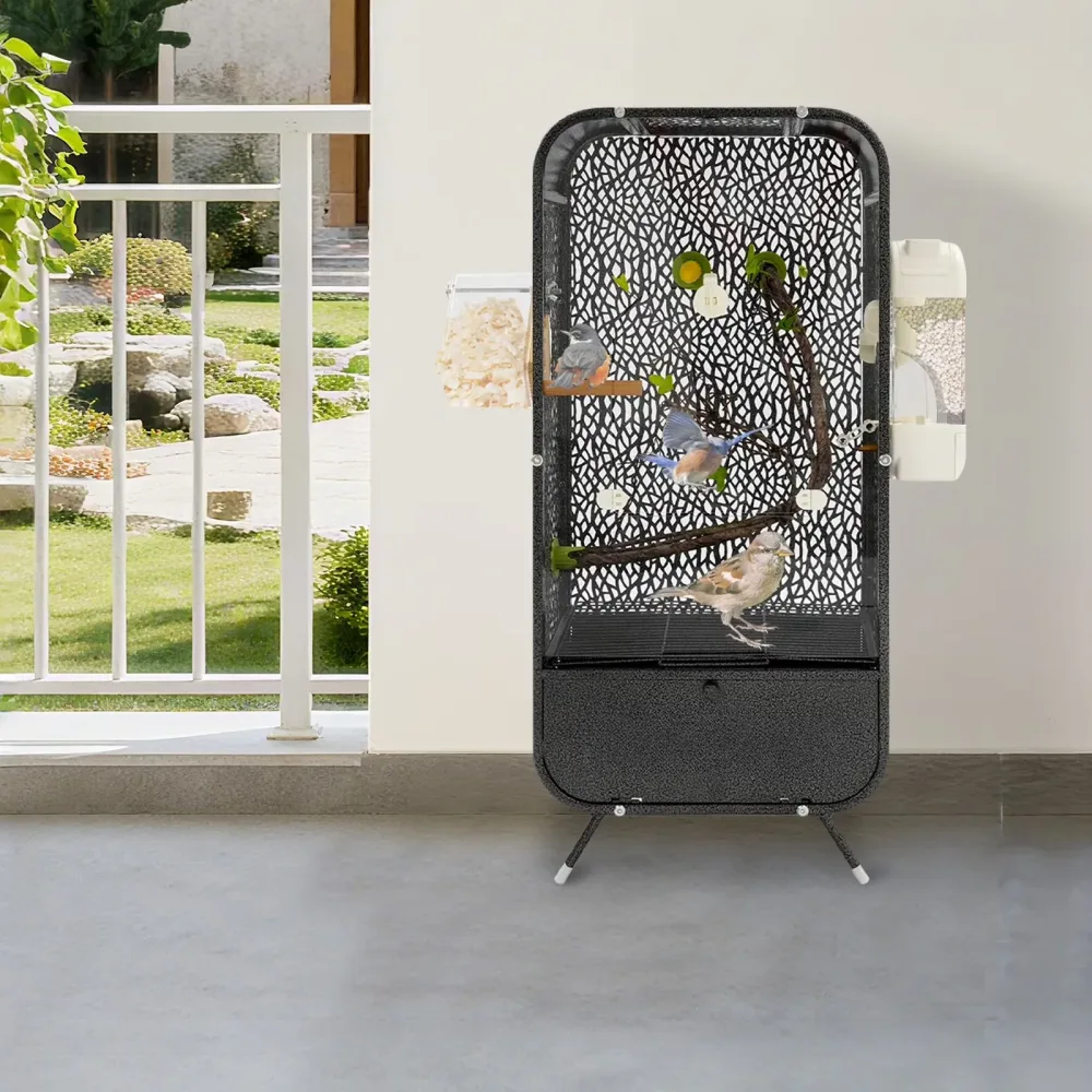 Bird Cage 30.3in black 77cm