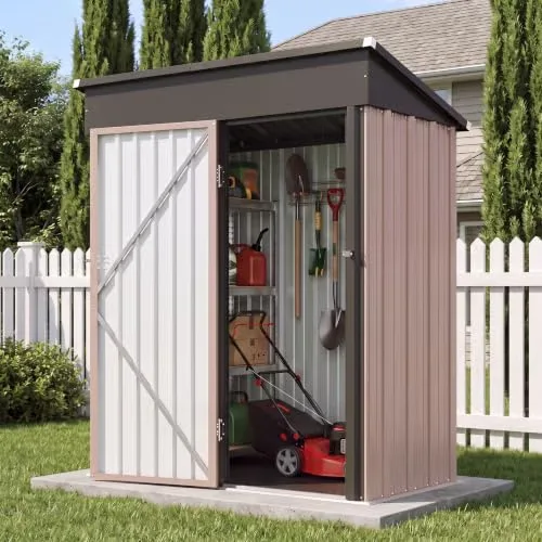 Storage Shed brown 100 lb heavy-duty