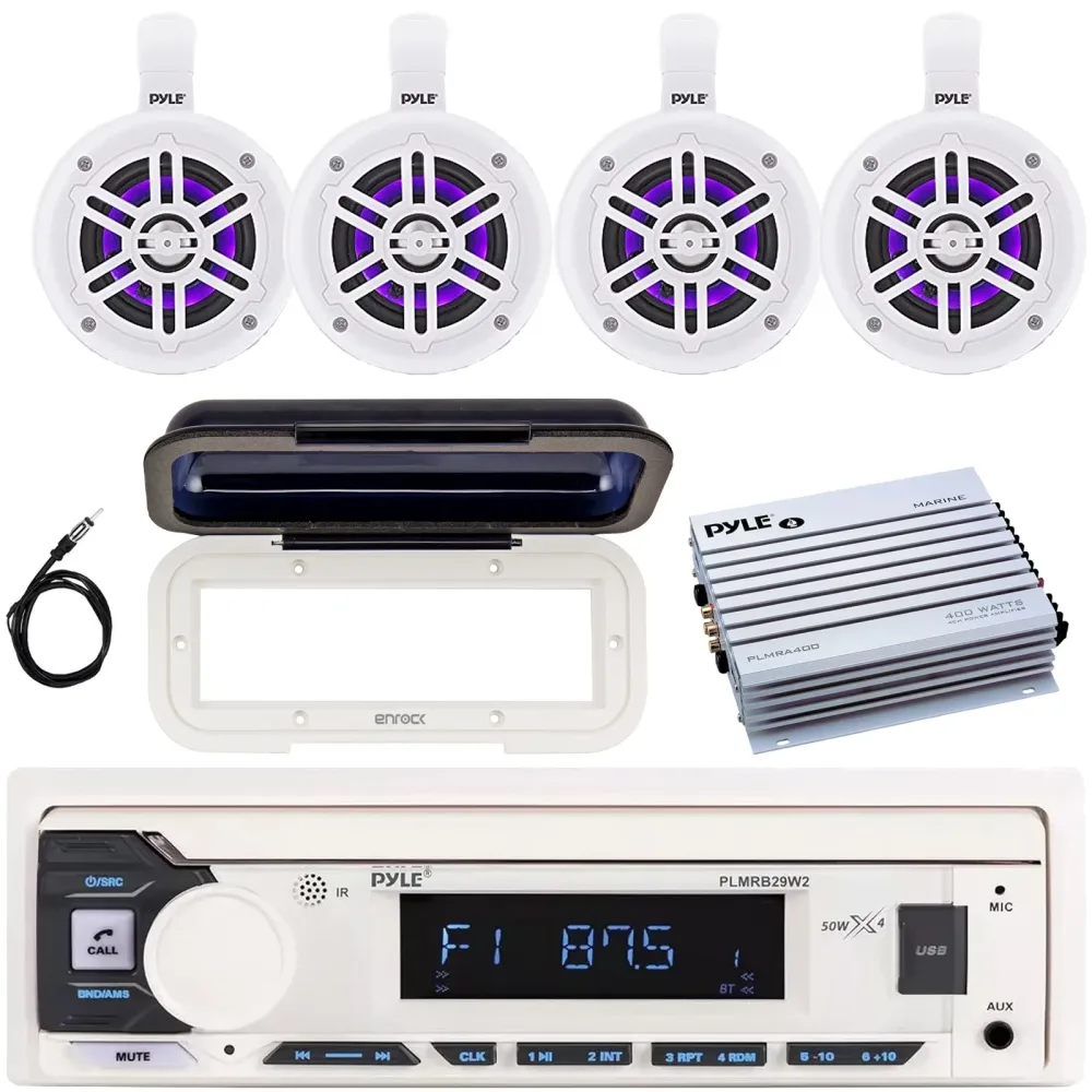 In-dash Stereo 4" 300w 4 channel