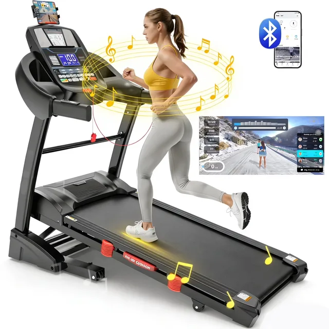 Folding Treadmill 4.8 hp 300-400lbs portable
