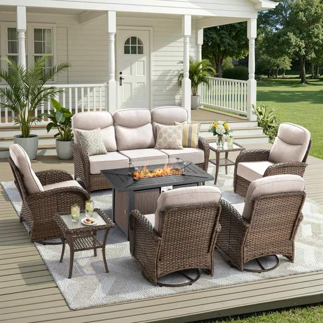 Patio Furniture 6' gray blue