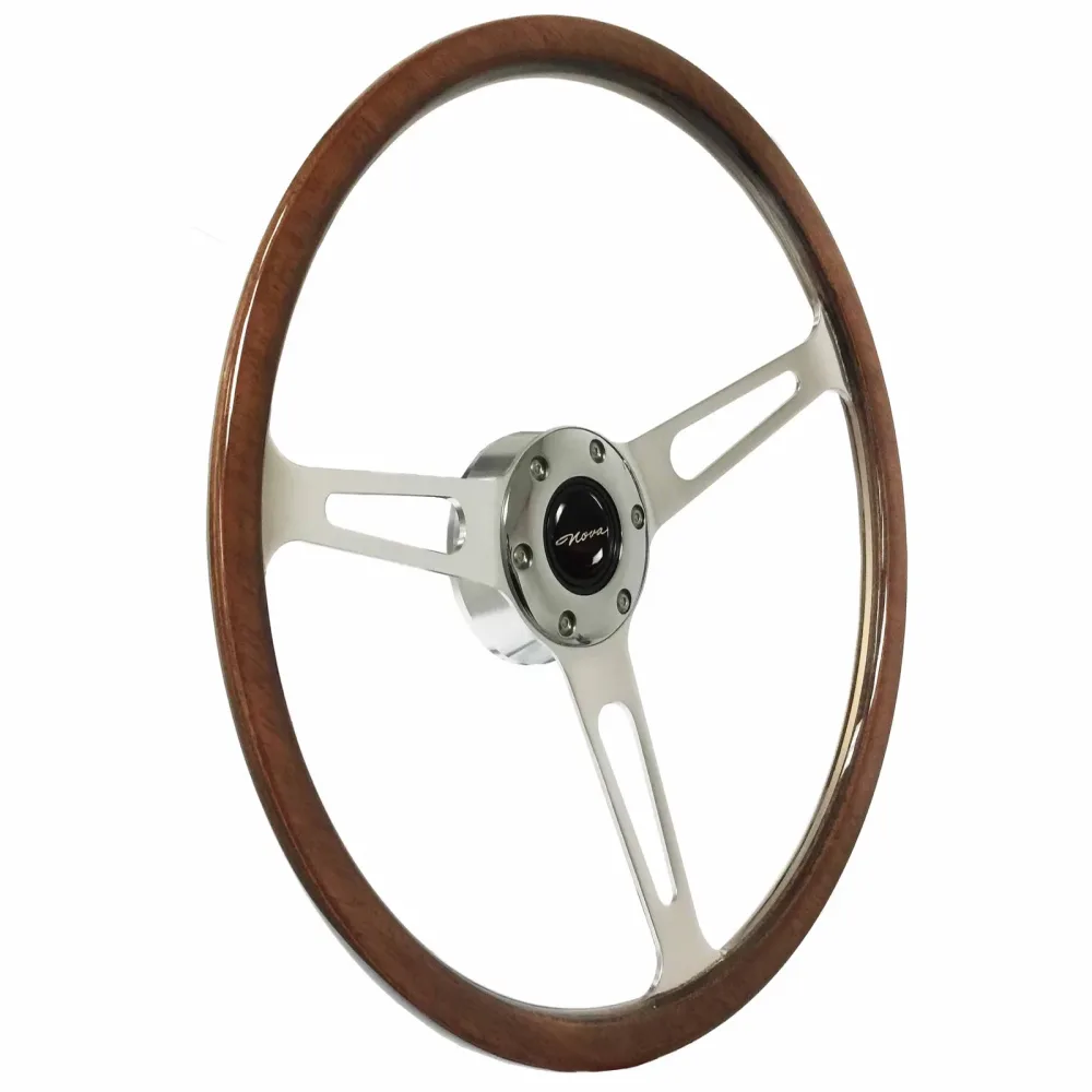 Wood Steering 15 inch 70mm 15"