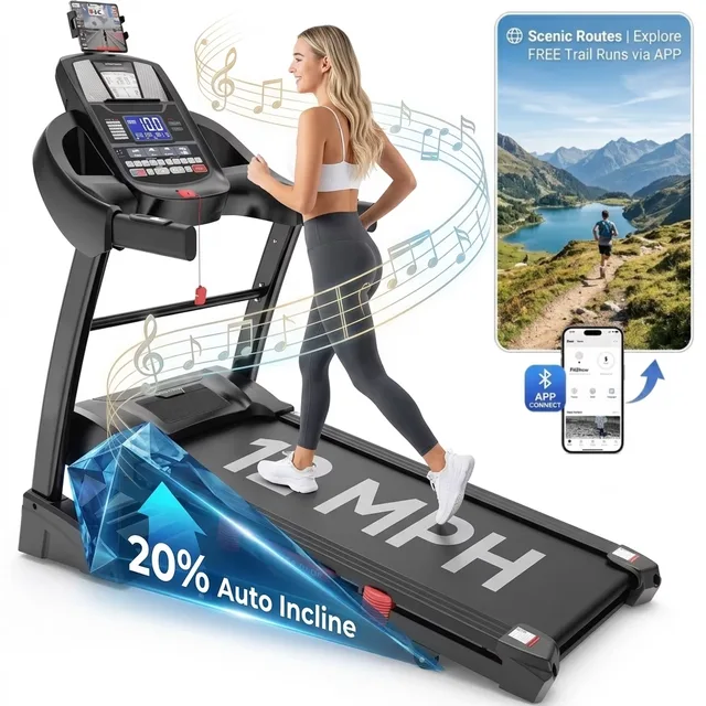 Folding Treadmill 4.5hp 300 lb