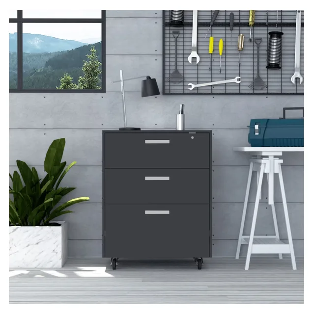 Storage Cabinet black 8.81 inches 13.46 inches