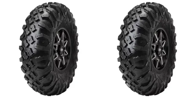 Radial Tire 2 pack 4" black
