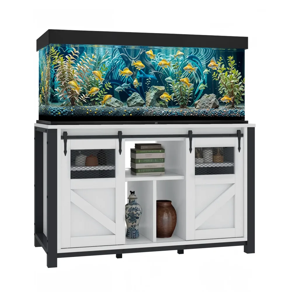 Aquarium Stand 120 gallon 100 lbs white