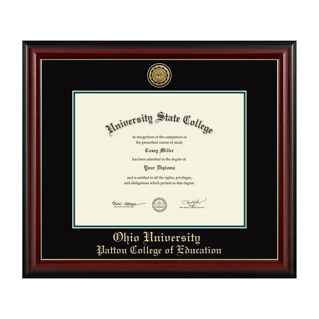 Diploma Frame black green 14w