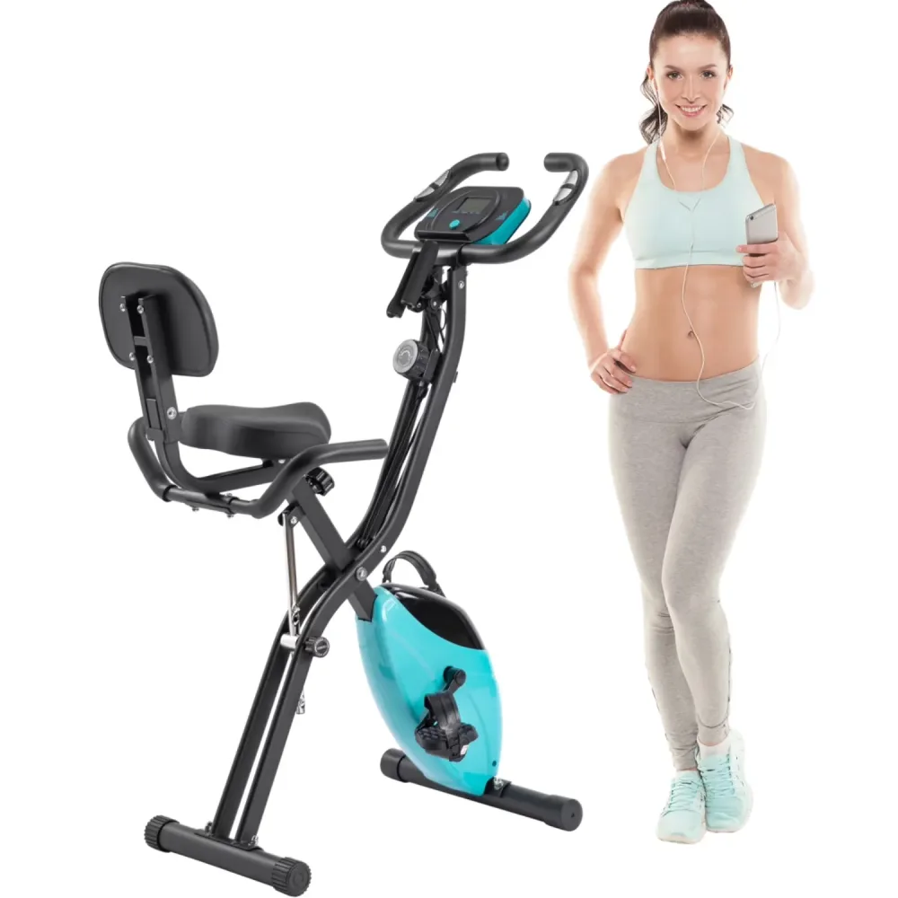 Exercise Bike folding adjustable green