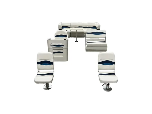 Pontoon Furniture white blue 37"