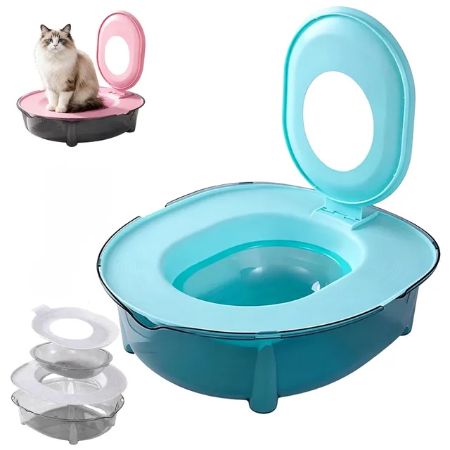 Litter Box portable blue gray