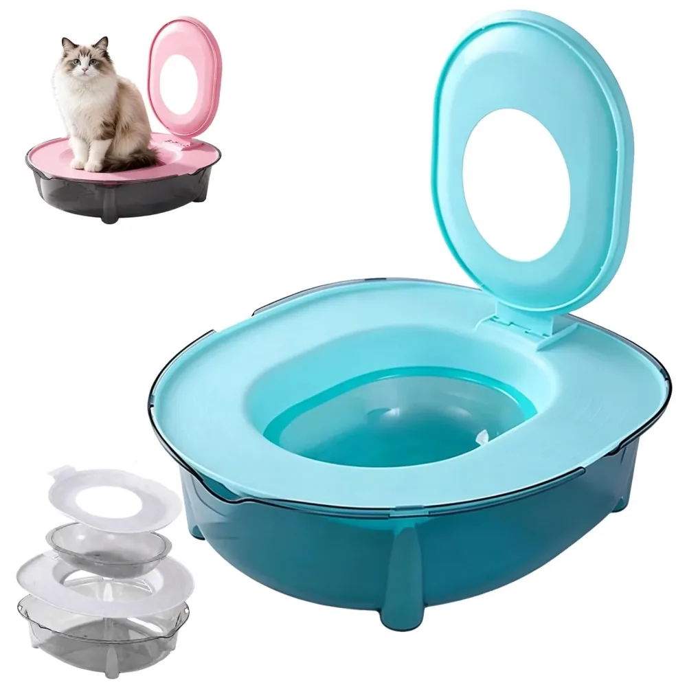 Litter Box portable blue gray