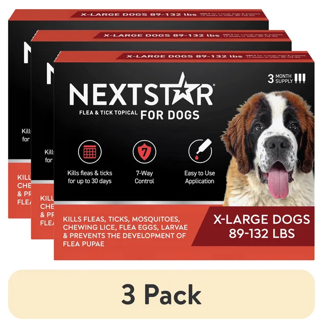 Flea Tick 4 pack 89-132 lbs waterproof