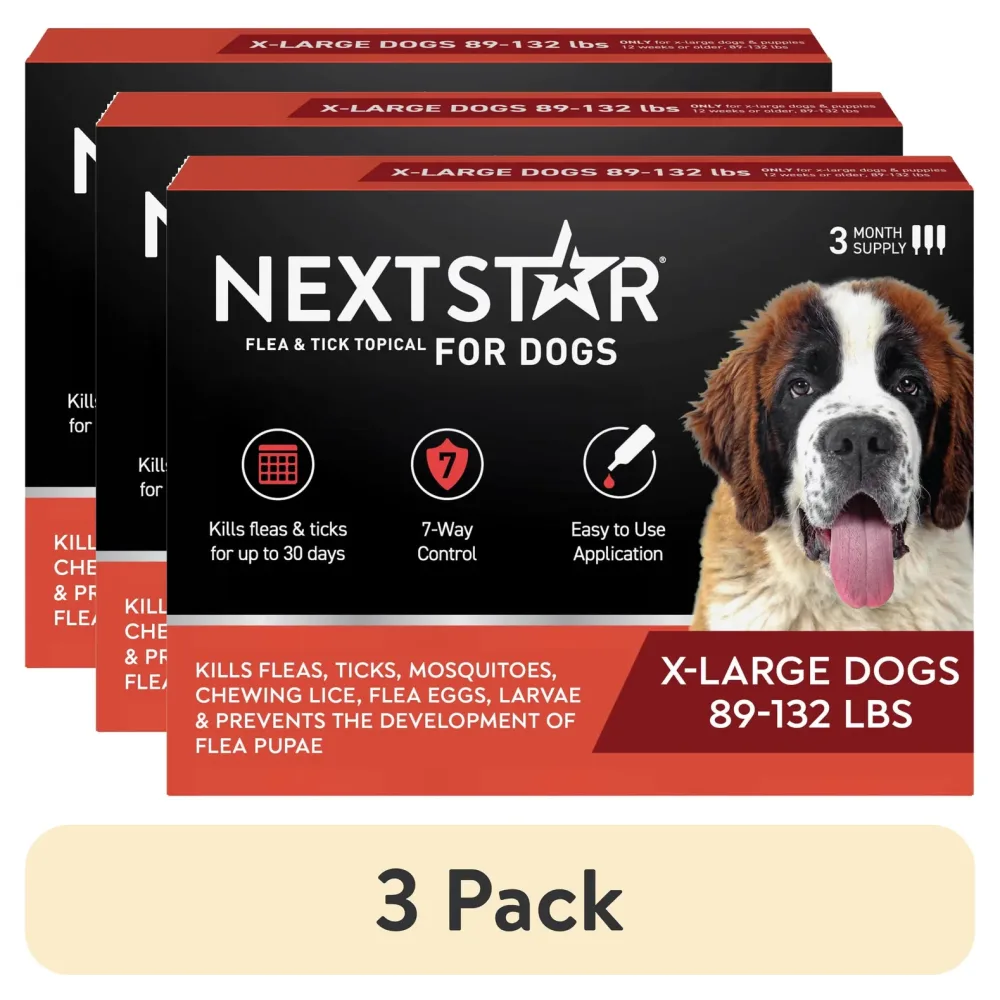 Flea Tick 4 pack 89-132 lbs waterproof