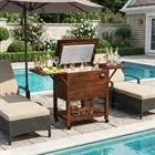 Cooler Cart 54 quart brown