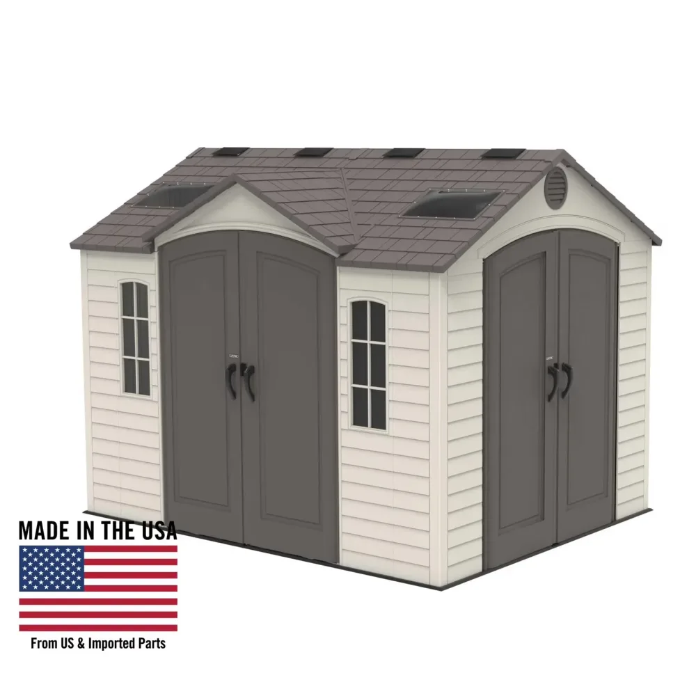 Storage Shed 10' 8' tan