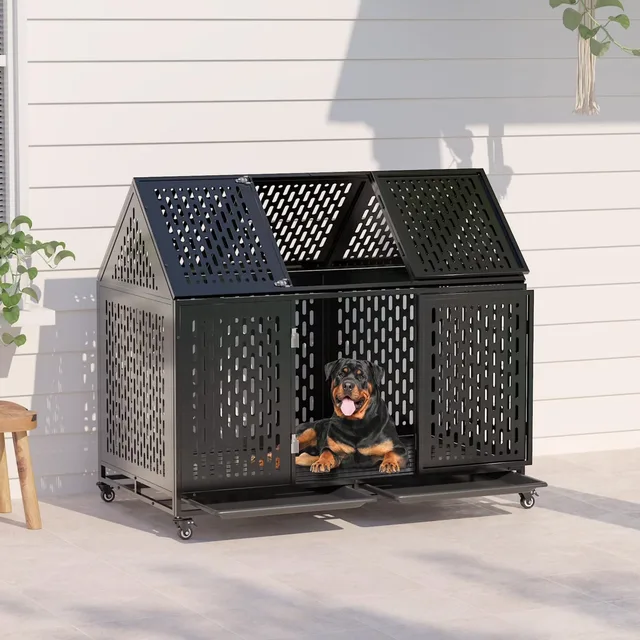 Dog Crate 52 inch black 52 inches