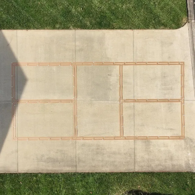 Pickleball Court 20 feet 44 feet 2 inches