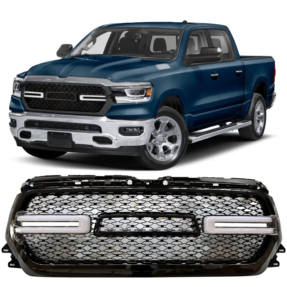 Grille led white black