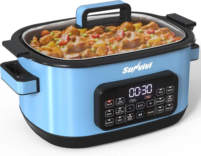 Multicooker blue led