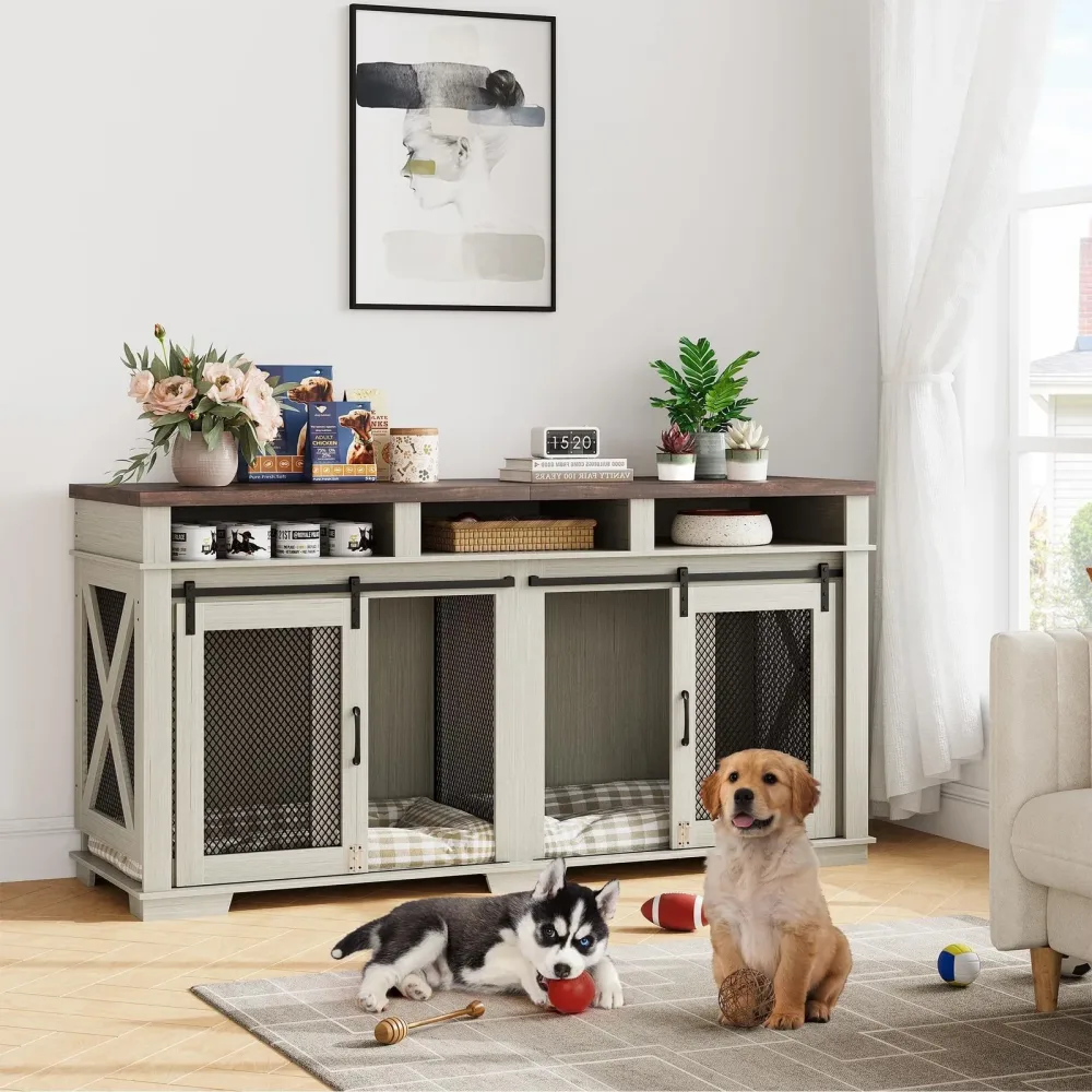 Dog Crate 71' white 71"