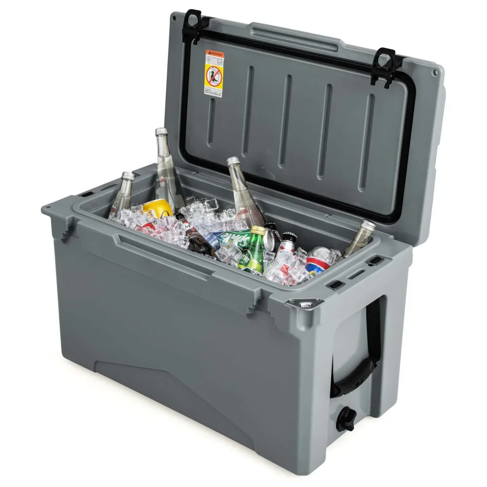 Rotomolded Cooler portable tan 220 lbs