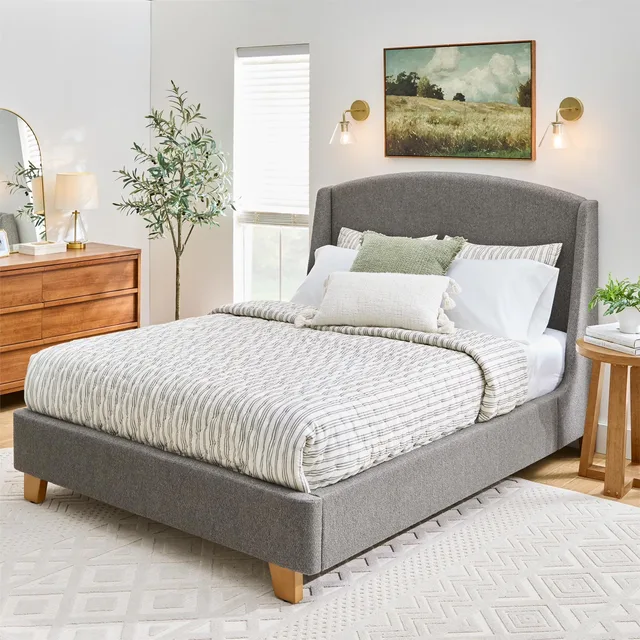 Platform Bed gray 000 lb 65 in