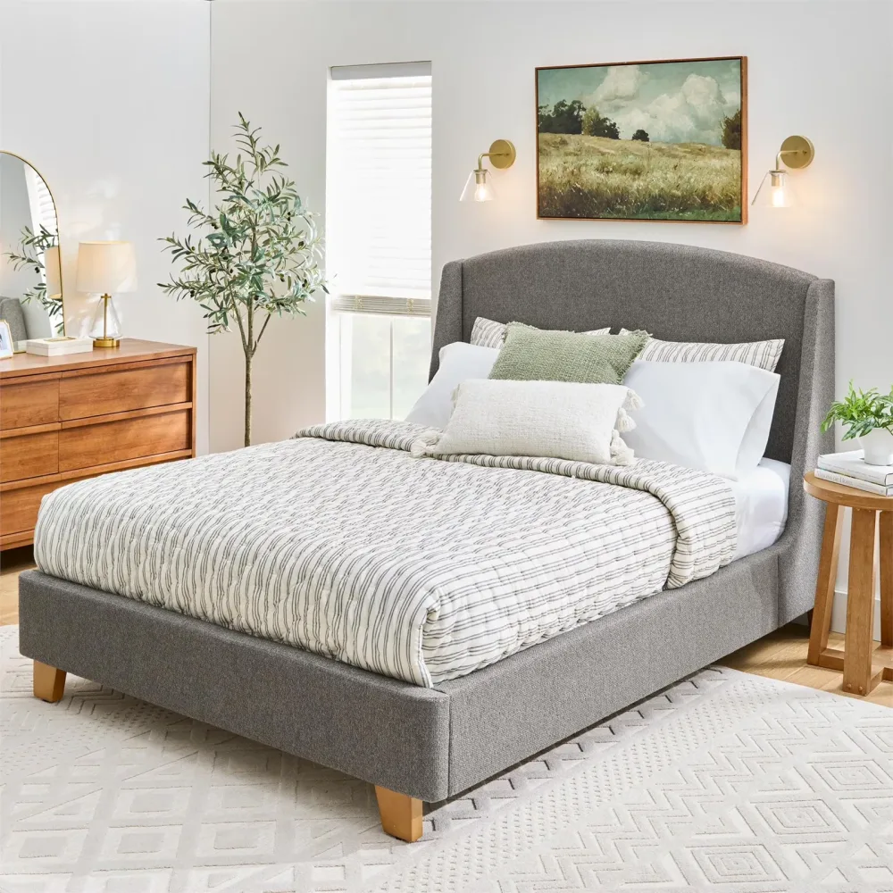 Platform Bed gray 000 lb 65 in