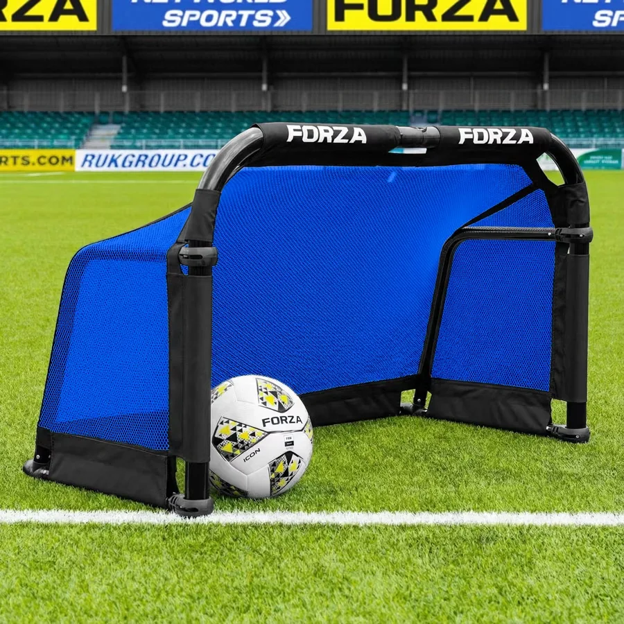 Folding Soccer portable blue