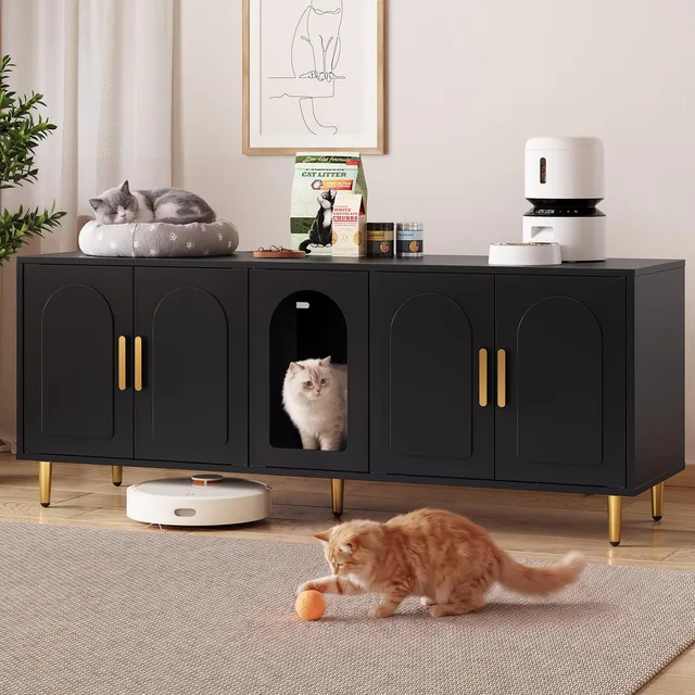 Cat Litter 60 inch black adjustable