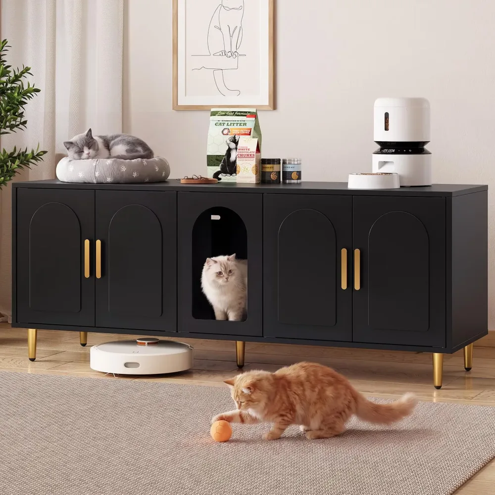 Cat Litter 60 inch black adjustable
