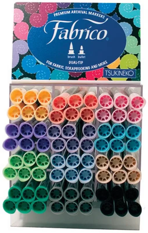 Markers blue gray black