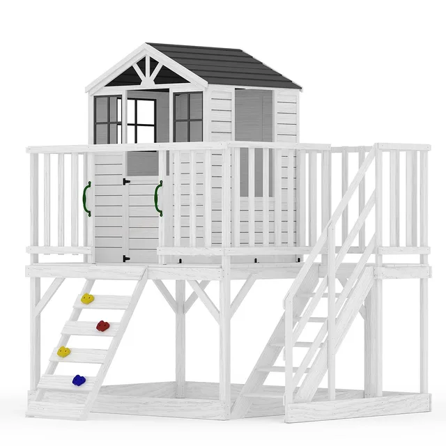Backyard Play white green