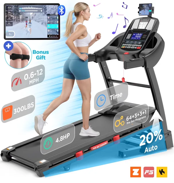 Treadmill 4.5hp 300 lb folding