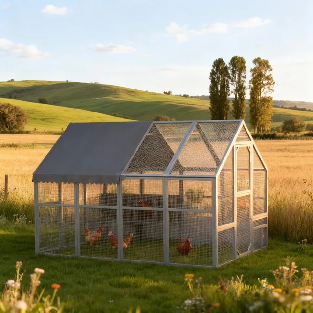 Chicken Coop gray 0.5" 9.8"