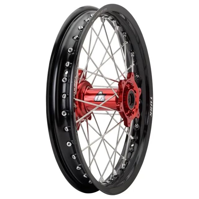 Complete Wheel black silver red