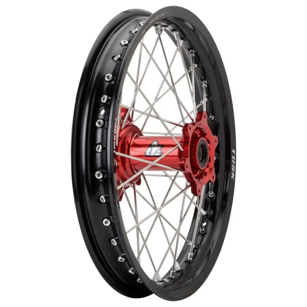 Complete Wheel black silver red