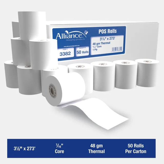 Paper Rolls white black red