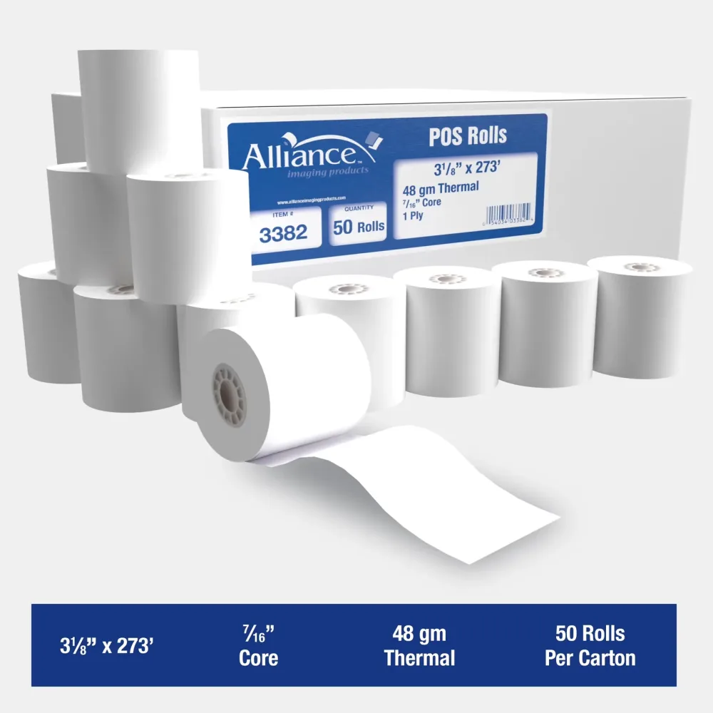 Paper Rolls white black red