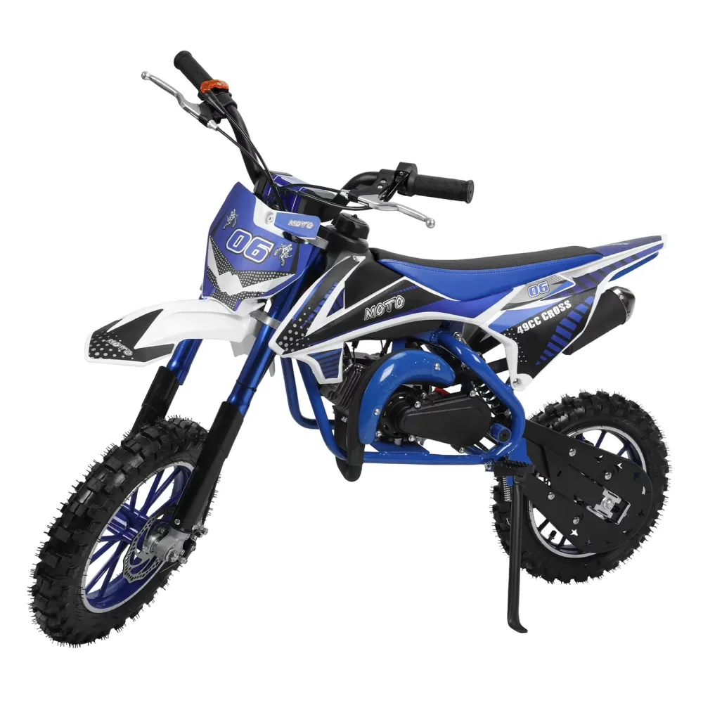 Dirt Bike blue 10 inch 120cm
