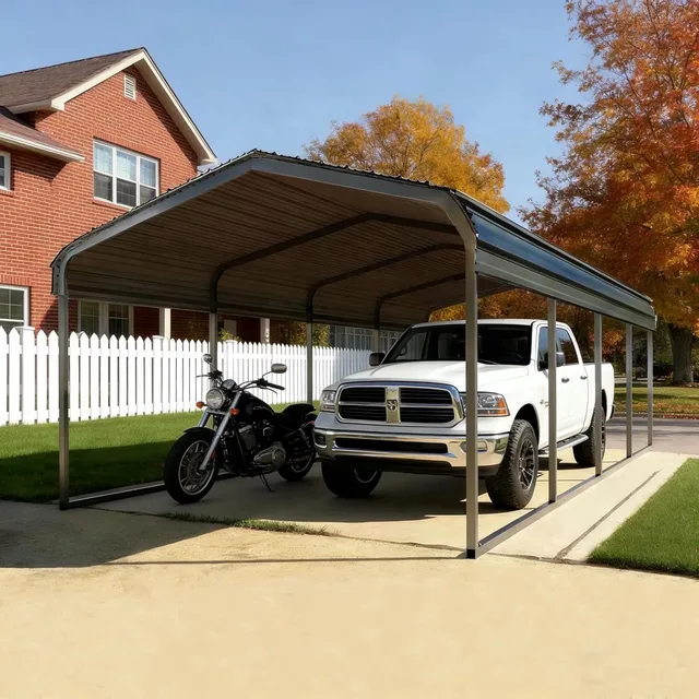 Steel Carport portable 0.8mm heavy-duty